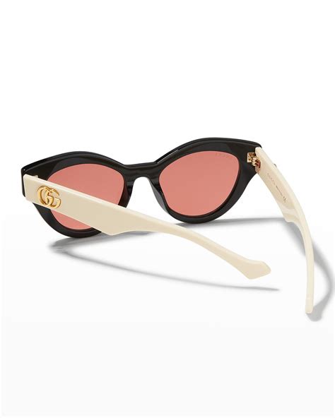 gucci cat eye sunglasses acetate|designer oversized cat eye sunglasses.